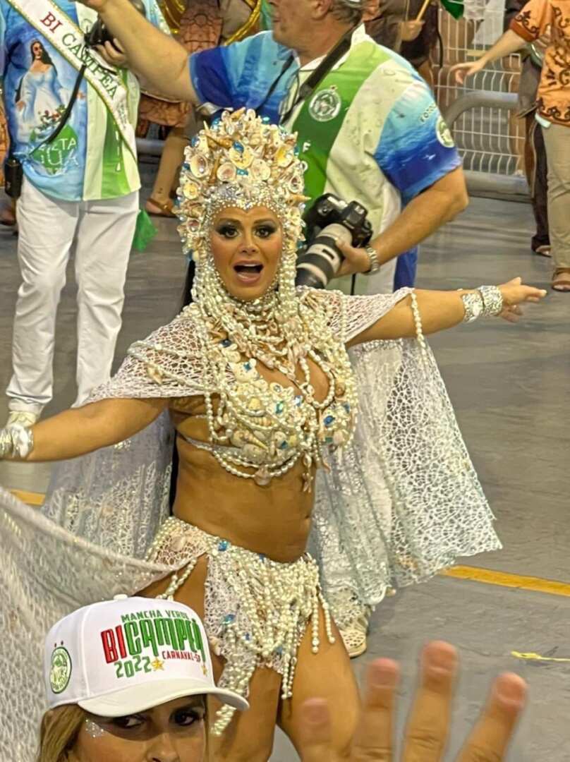 Viviane Araujo desfila na Mancha Verde em SP - Foto: Renato Cipriano / Geovane Moreira - EGOBrazil