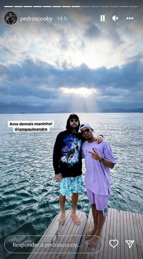 Pedro Scooby E Paulo André Curtem Passeio De Barco Juntos: ''Amo Demais Maninho'' - Crédito: Reprodução/Instagram 