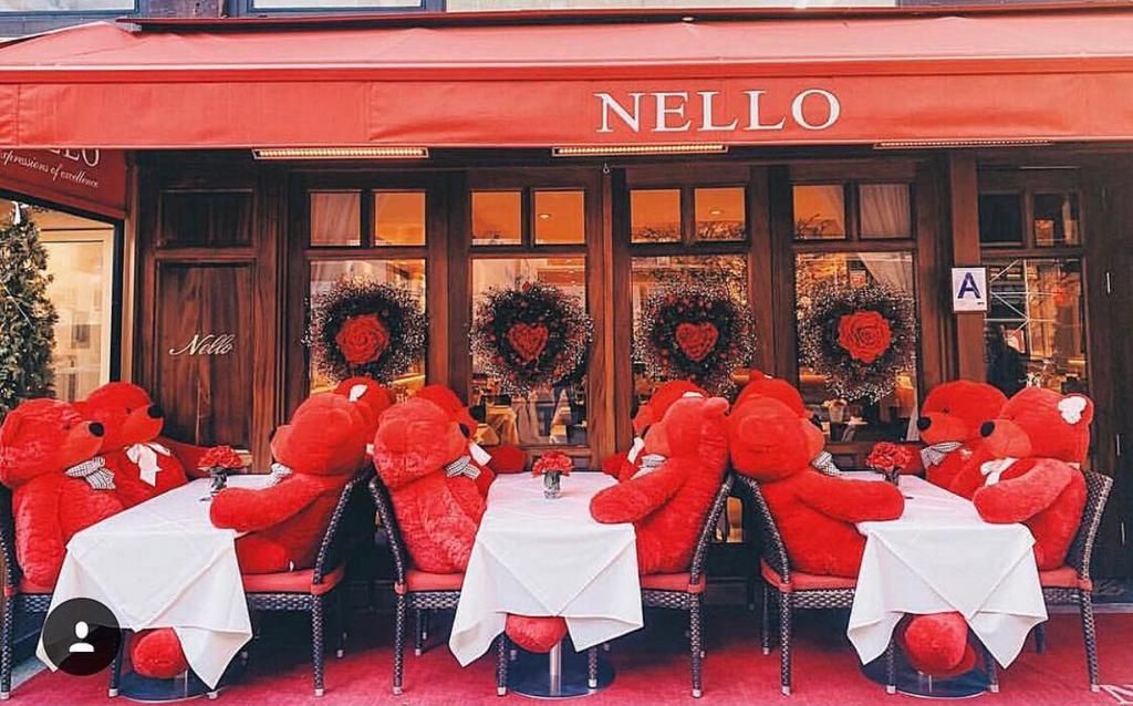 Decoração do Restaurante Nello para o 'Valentine's Day' - Foto: Acervo Pessoal