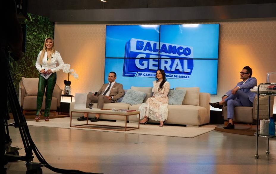 Aline Vasconcelos no Programa Balanço Geral da TV Thathi - Foto: Acervo Pessoal