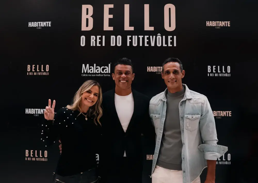 Ex Bbb Gustavo Marsengo E Laís Caldas, Outros Famosos Prestigiam Documentário Sobre Bello 2 Milene Domingues E Andre Luiz Com Bello Credito Luan Palmieri Egobrazil