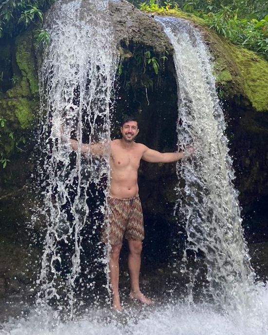 Thiago Rocha na cachoeira da Fazenda Ceita Core - Foto: Acervo Pessoal