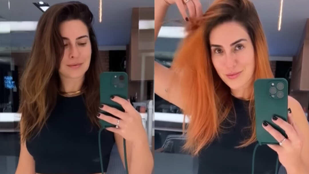  Fernanda Paes Leme faz mudança radical no cabelo e fica ruiva -Foto: Reprodução / Instagram