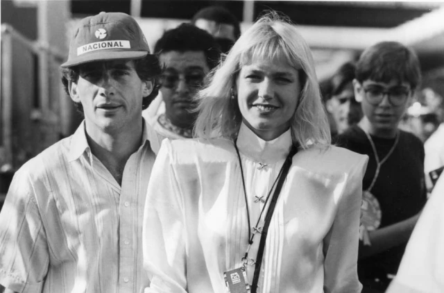 A nossa eterna Rainha e Ayrton Senna (Foto Reprodução/Internet)