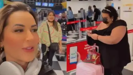 Deolane reencontra Rainha Matos em aeroporto / Reprodução instagram 