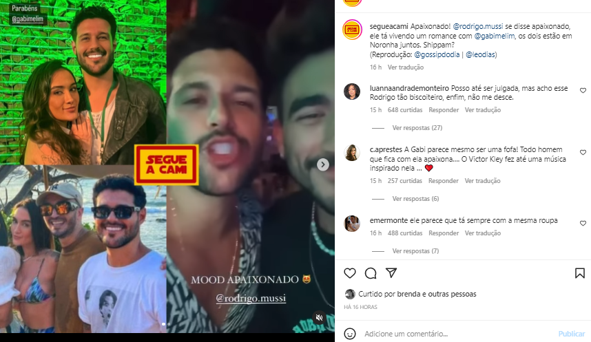 Rodrigo Mussi Esta Vivendo Romance Com Gabi Melim Egobrazil