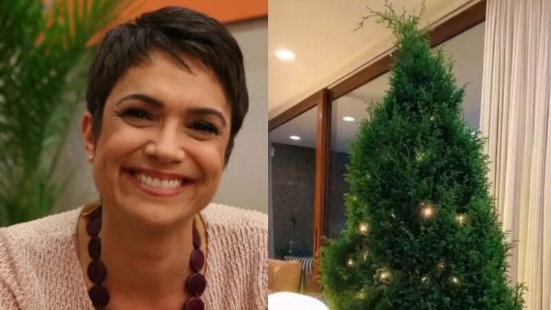 Sandra Annenberg mostrou árvore de Natal - Foto Reprodução