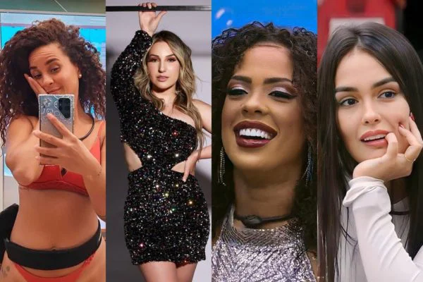 Amanda, Domitila, Larissa e Marvvila formam o Paredão da Semana
