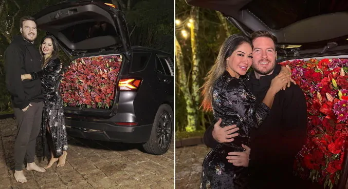 Thiago Nigro dá carro de presente para Maíra Cardi, mas internautas detonam: 'Amor ou Publi'