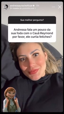 Andressa Urach expõe sexo novamente com Cauã Reymond