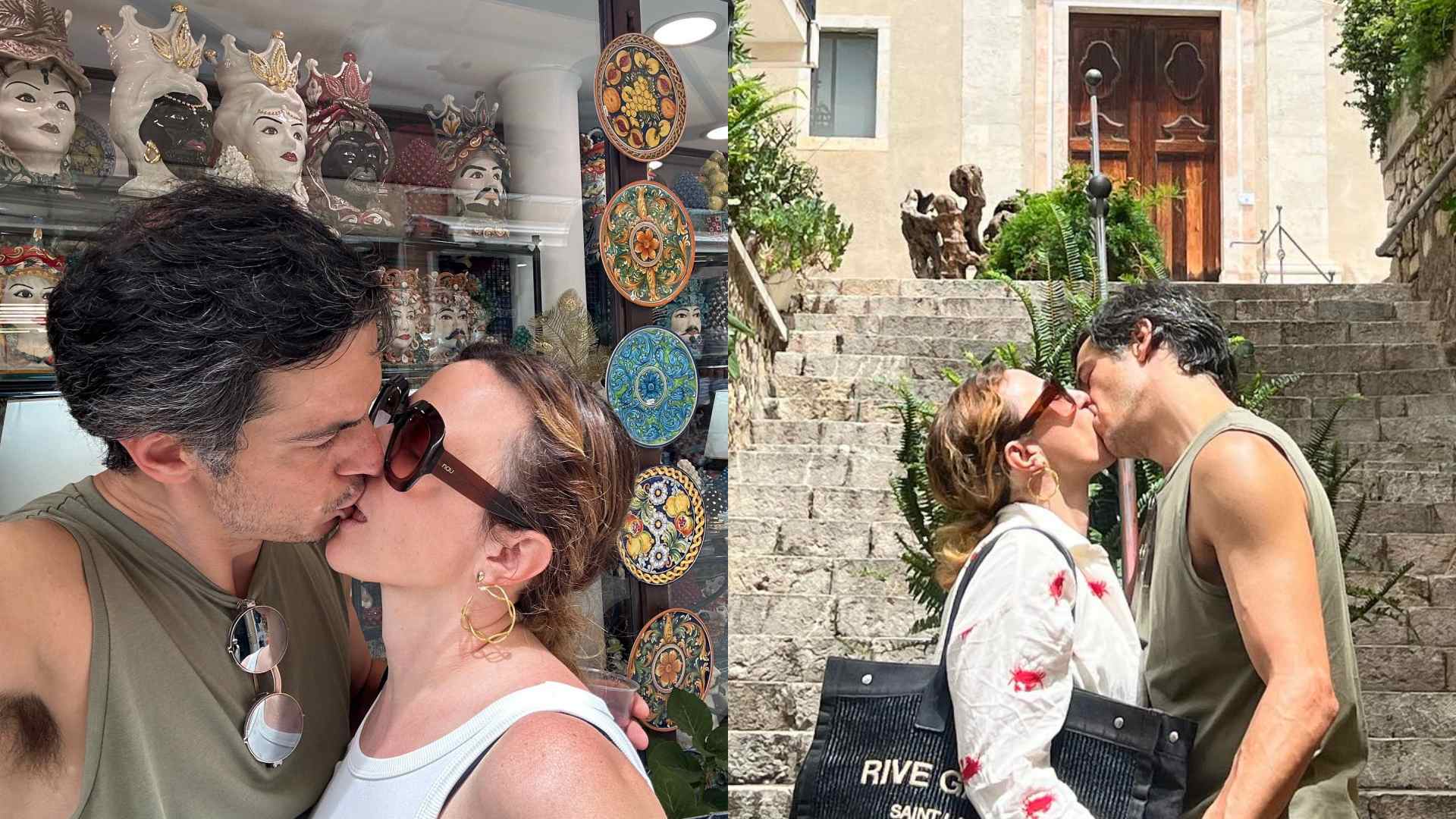 Paula Braun e Mateus Solano trocam beijos apaixonados durante viagem: "Casal lindo"