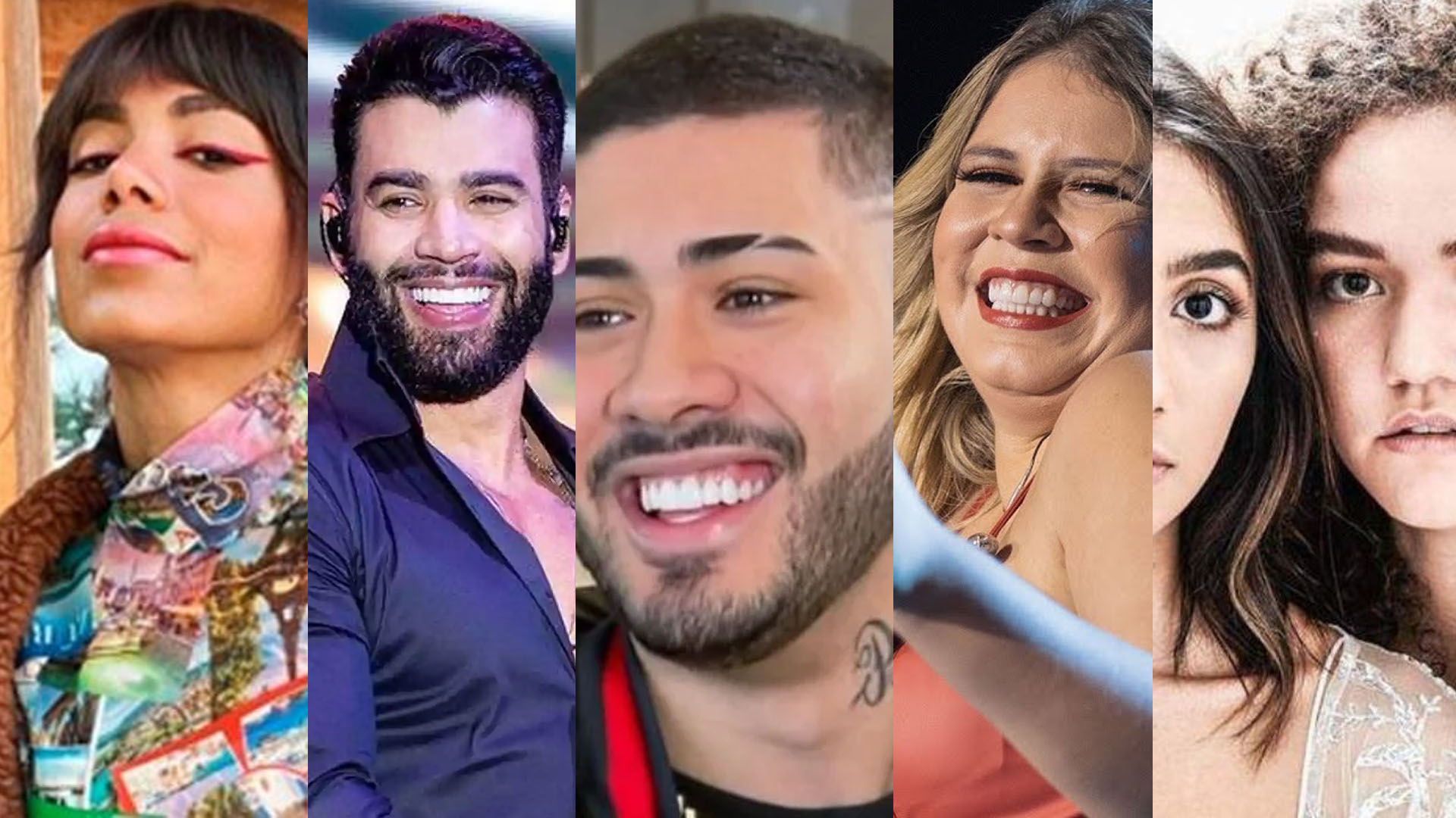 Saiba que são os 5 artistas brasileiros mais tocados na atualidade no Spotify