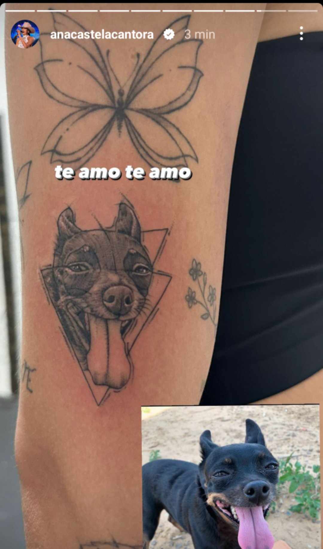 Ana Castela tatuagem