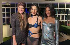 Tina Calamba rouba a cena em evento na capital paulistana