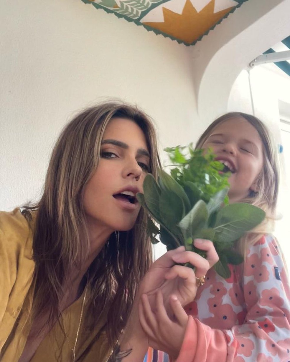 Fernanda Lima e a filha, Maria Manoela — Foto: Reprodução / Instagram