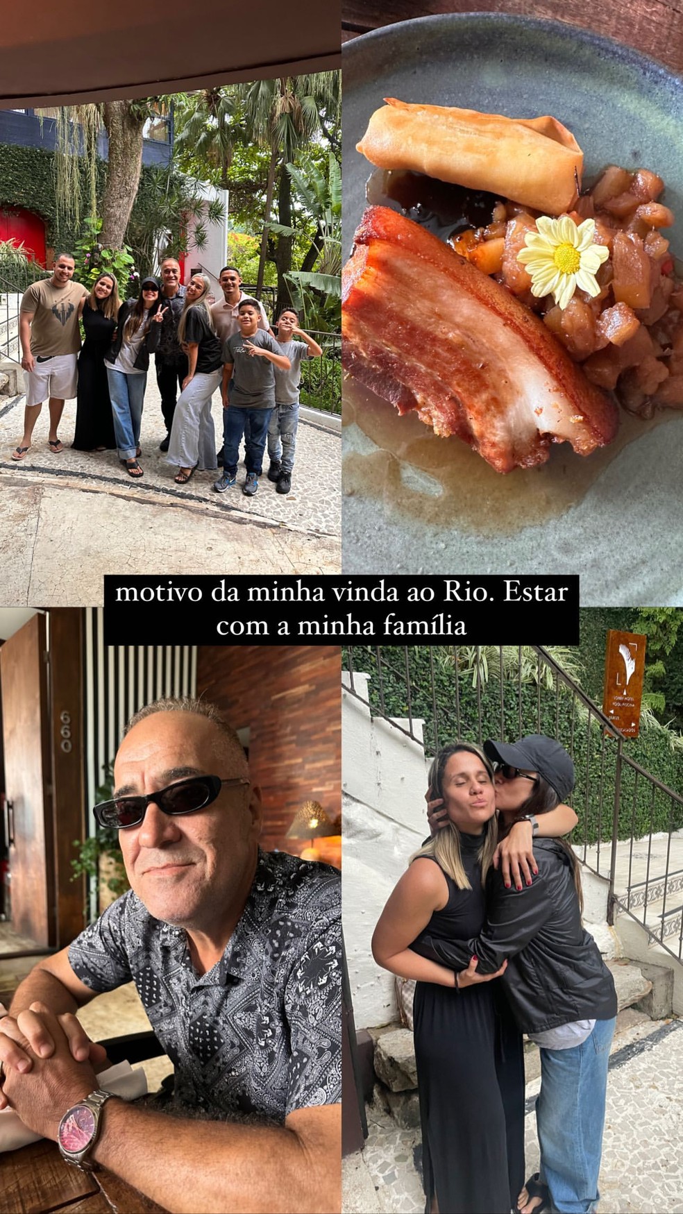Bianca Andrade e a família no Rio de Janeiro — Foto: Instagram