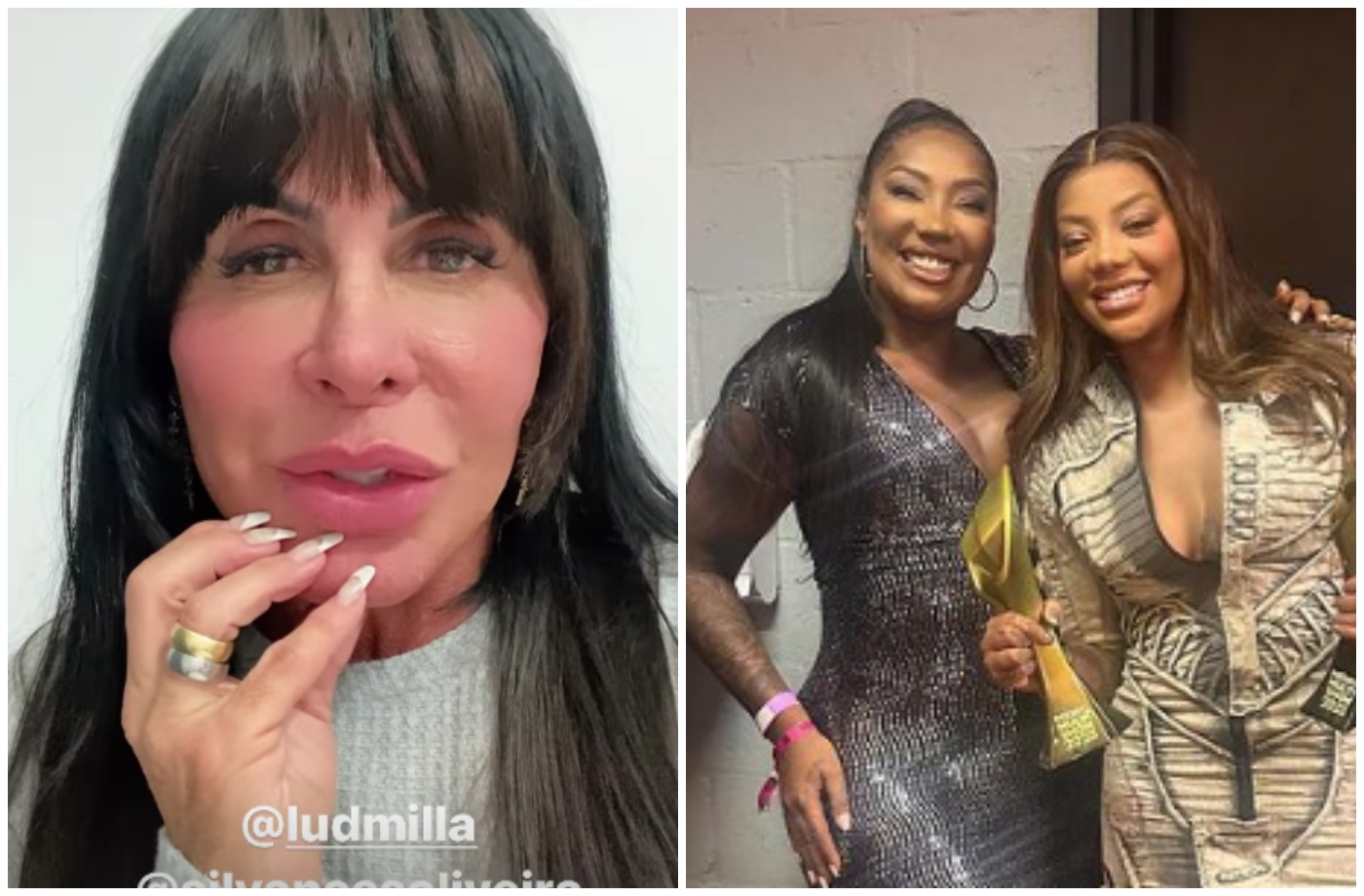 Gretchen defende Ludmilla e a mãe da cantora, e manda indireta para Luana Piovani