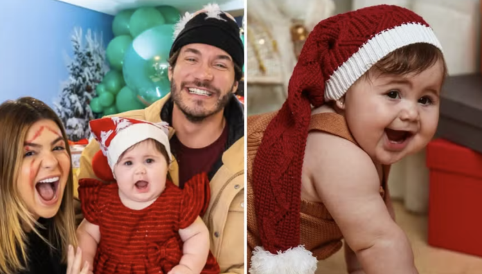Filha de Viih Tube e Eliezer, Lua encanta ao aparecer com gorro de Papai Noel - Foto: Instagram