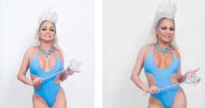 Danny Foxx se prepara para a chegada de 2024 e estreia como Rainha de Bateria da Olaria