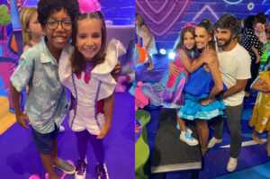 Ygor Marçal prestigia festa de filha de Deborah Secco e fala sobre amizade com a família