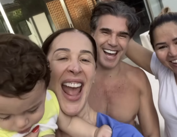 Claudia Raia celebra primeiros passos do filho Luca: 'Estamos emocionados'