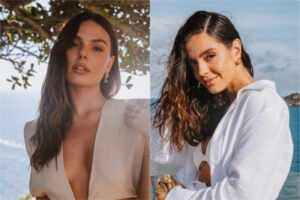 Isis Valverde e Giovanna Lancellotti marcam presença em evento de joalheria no Rio de Janeiro