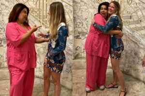 Any Maia prestigia Fabiana Karla no teatro em Fortaleza; confira!