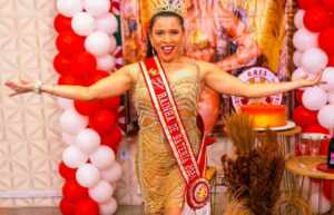 Após ser coroada Rainha de Bateria, Tania Valeska se prepara para o desfile da Concentra Imperial