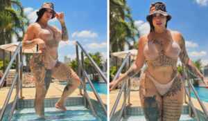 Anny Alves surpreende seguidores com a remoção das tatuagens