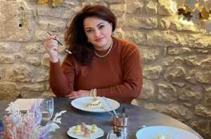 Empresária brasileira Janaina de Macedo, declara sua paixão pela gastronomia francesa
