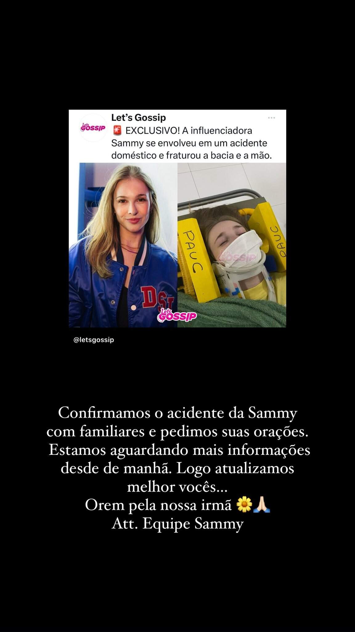 Urgente Sammy Sampaio Ex Mulher De Pyong Lee Sofre Acidente E Egobrazil