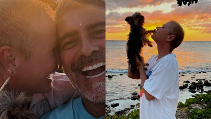Xuxa mostra viagem de férias com seu namorado Junno Andrade