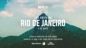 UFC volta a Rioarena, na Barra da Tijuca, no dia 4 de maio