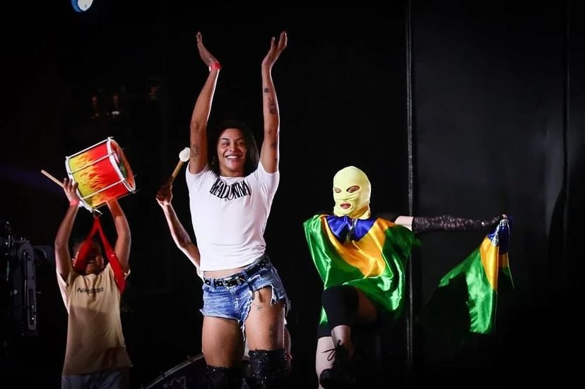 Pabllo Vittar e Madonna ensaiam juntas para show no Rio — Foto: Manu Scarpa/BrazilNews
