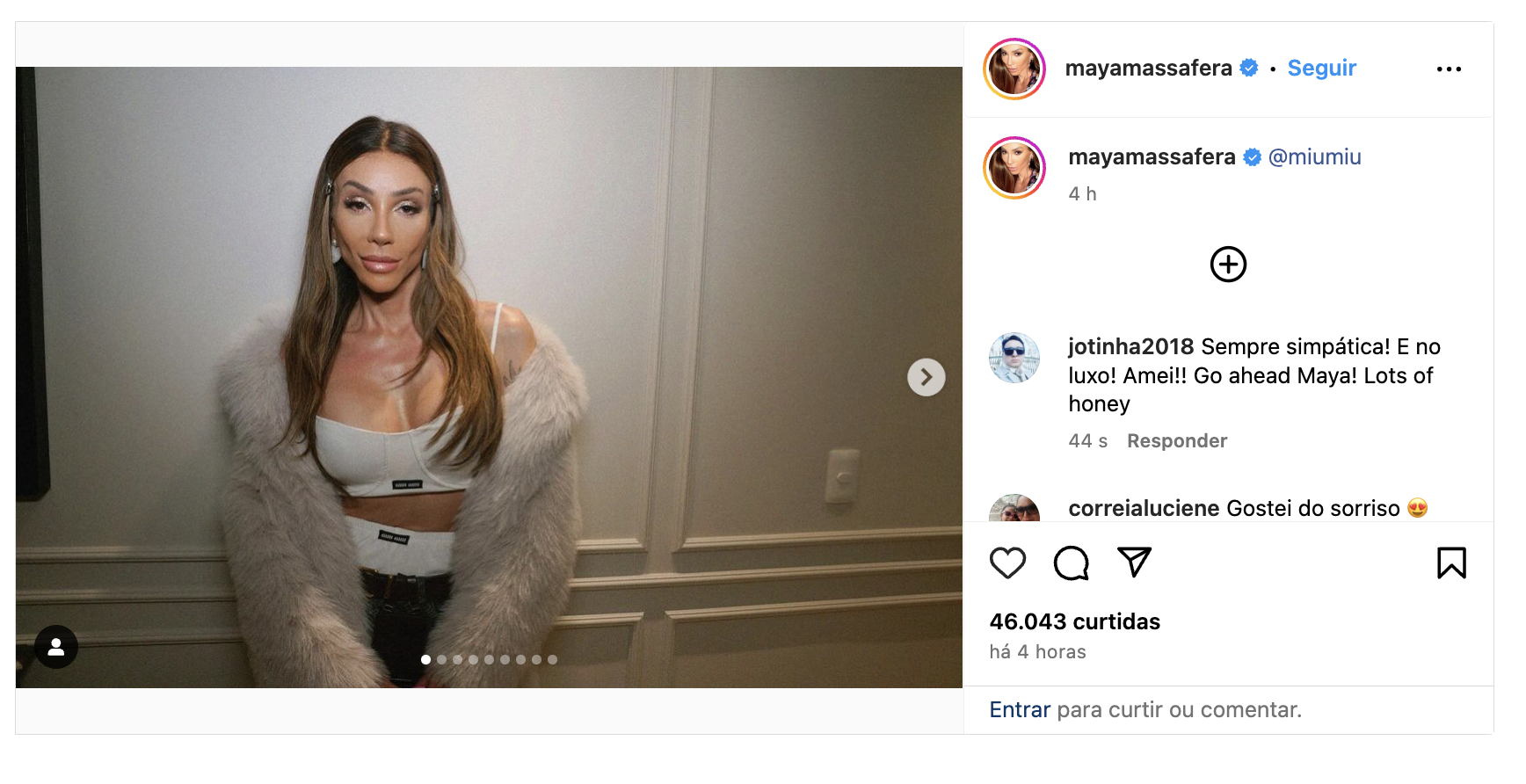 Maya Massafera - Foto: Instagram