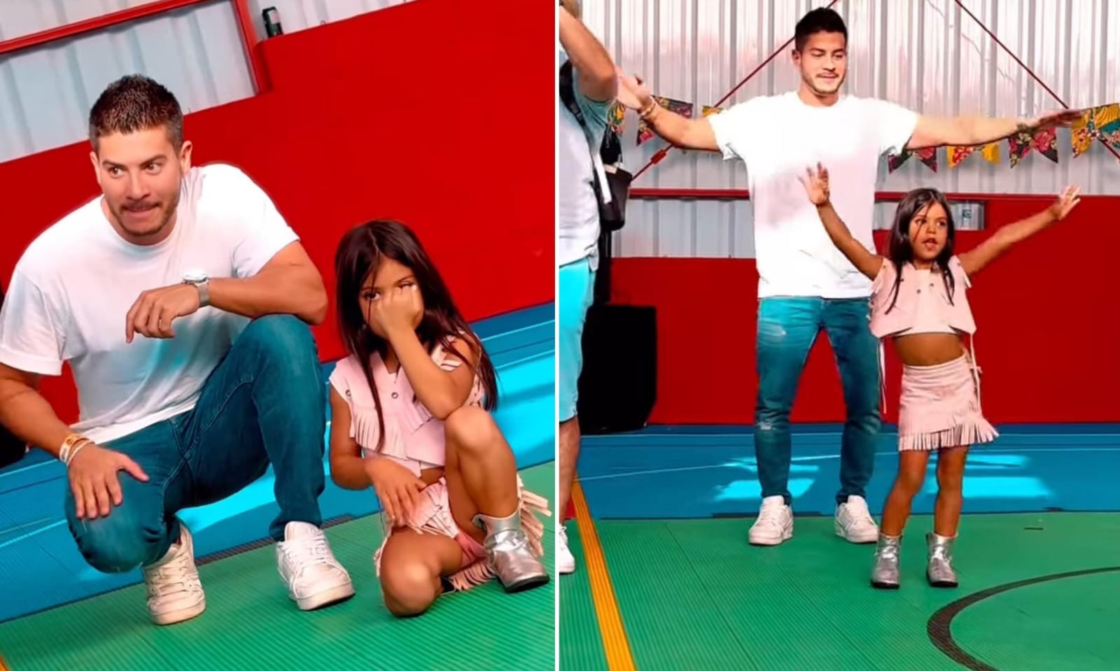 Arthur Aguiar dança com a filha em festa junina escolar - Foto: Instagram