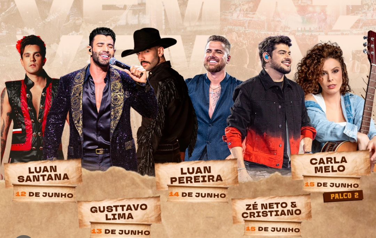 Ao lado de Luan Santana, Gusttavo Lima e mais, Carla Melo se apresenta no Rodeio de Lins