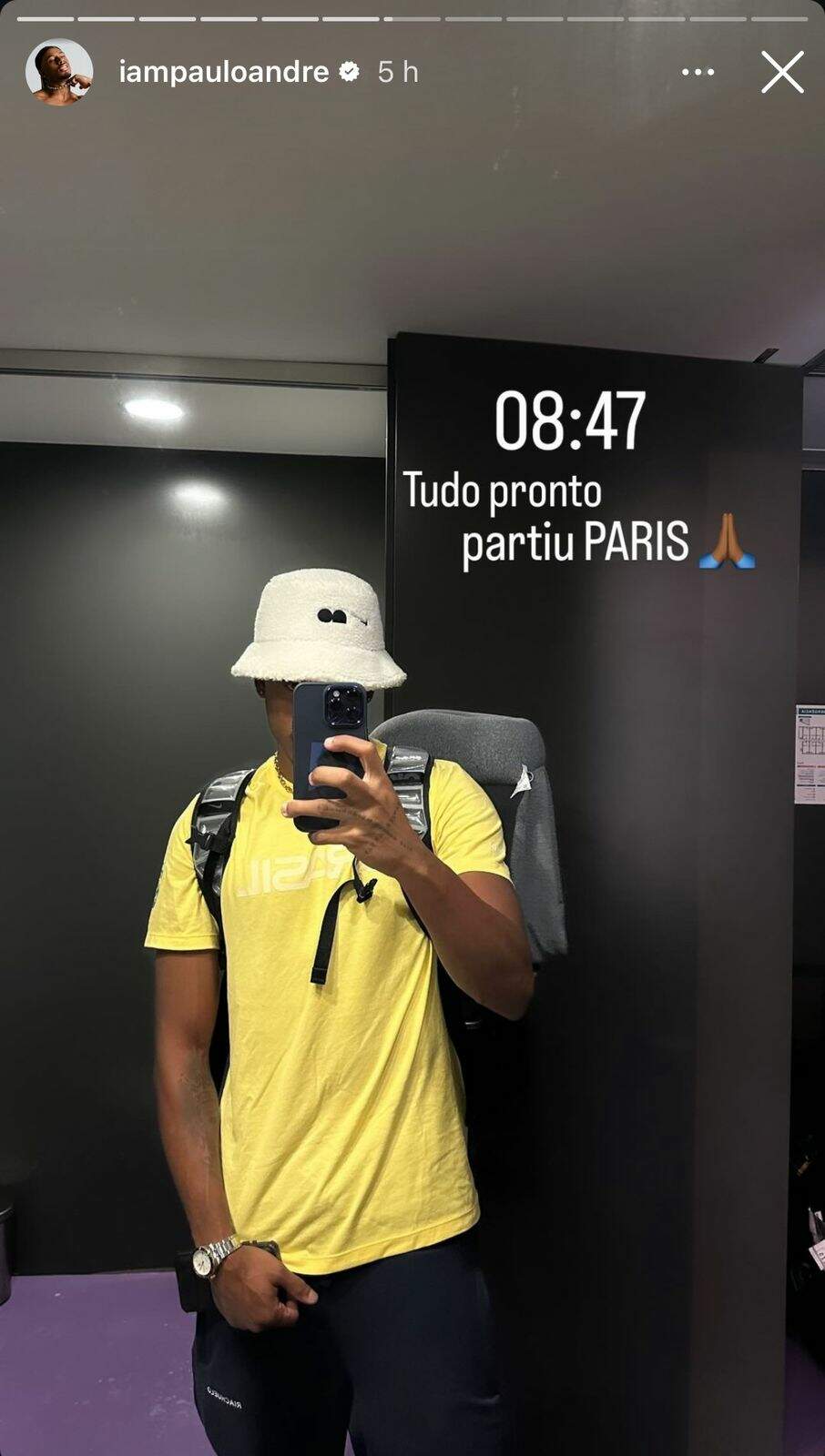 Stories Paulo André (Reprodução: Instagram)