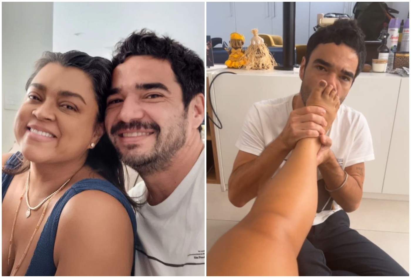 Preta Gil Ganha Massagem E Beijinho No Pé De Caio Blat, Seu Ex-Namorado; Vídeo