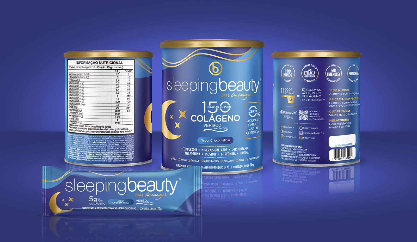 Agora tomar colágeno tem hora! Cris Arcangeli lança MorningBeauty eSleepingBeauty!