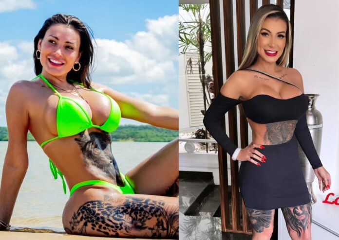 Andressa Urach resgata foto de biquíni sem cirurgias plásticas