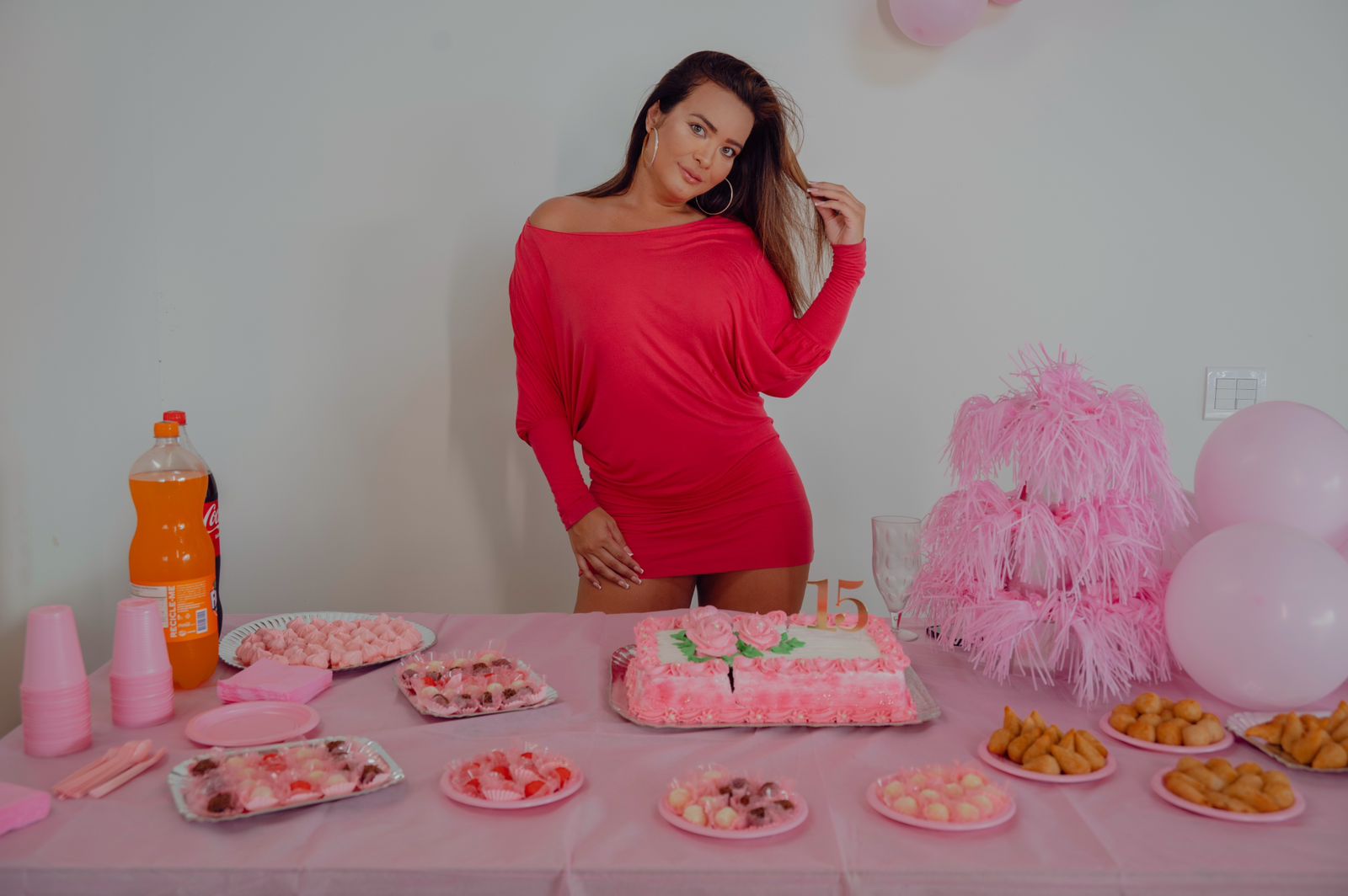 Geisy Arruda comemora 15 anos do vestido rosa