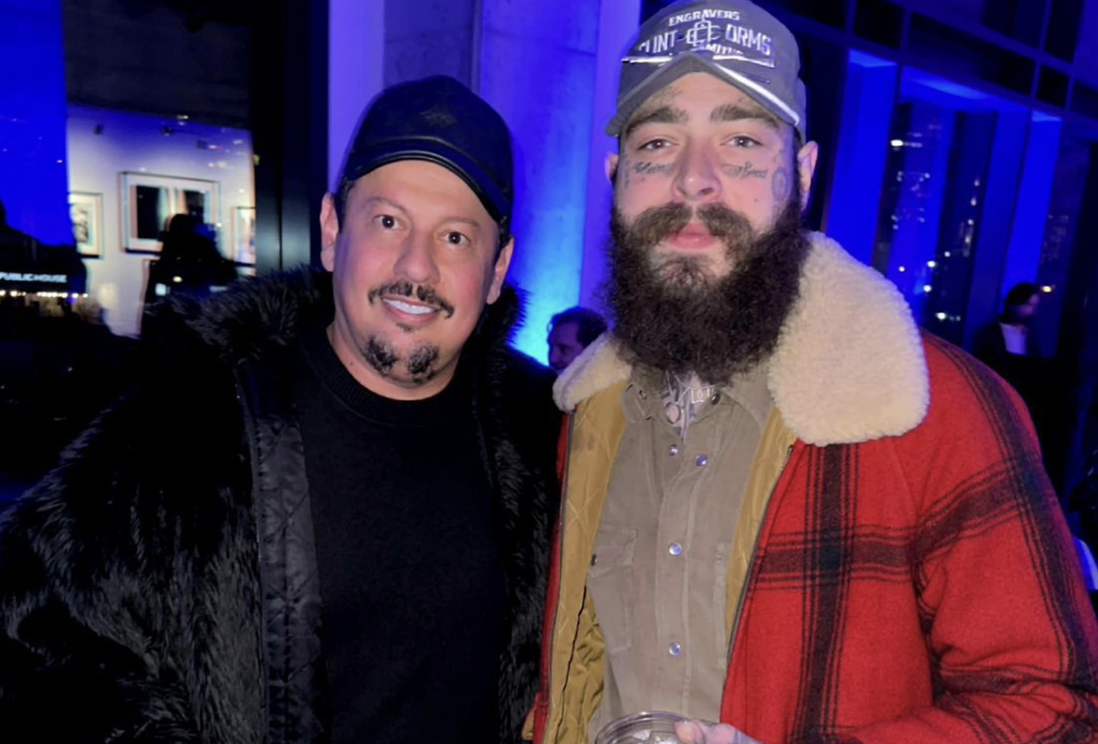 Marcos Araujo, CEO da Áudio Mix, se encontra com Post Malone em Nashville