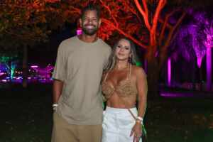 Viviane Araújo e Guilherme Militão marcam presença no Universo Spanta no RJ