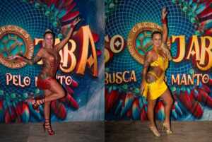 Isis Camargo exibe looks ousados em ensaios da Acadêmicos do Tucuruvi