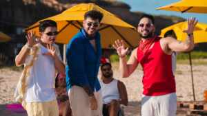 Marcynho Sensação grava videoclipe com Henry Freitas e Kadu Martins em João Pessoa