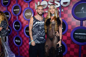 Virgínia Fonseca e Zé Felipe brilham com look transparente no Nosso Camarote na Sapucaí