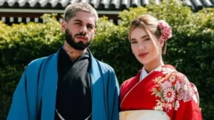 Virginia e Zé Felipe vivem experiência cultural no Japão com trajes tradicionais