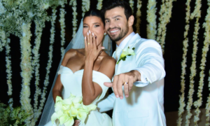 Jakelyne Oliveira e Mariano oficializam união em cerimônia elegante no interior de SP