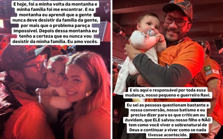 Eliezer Retorna De Missão Religiosa Dedicada À Saúde Do Filho 2 Eliezer Retorna Após Missão Religiosa Em Montanha Pela Saúde Do Filho Ravi - Foto: Reprodução/Instagram